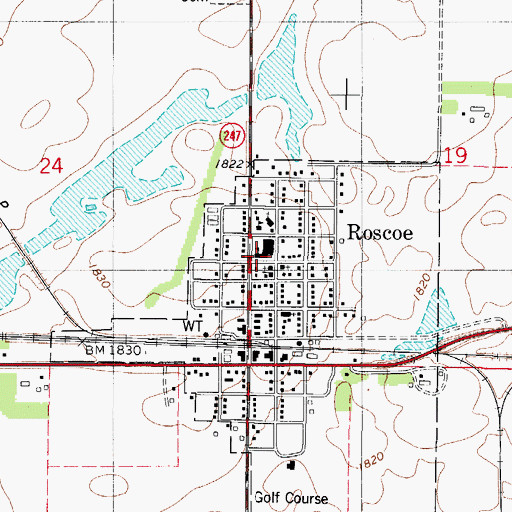 Topographic Map of Edmunds Central Elementary School, SD