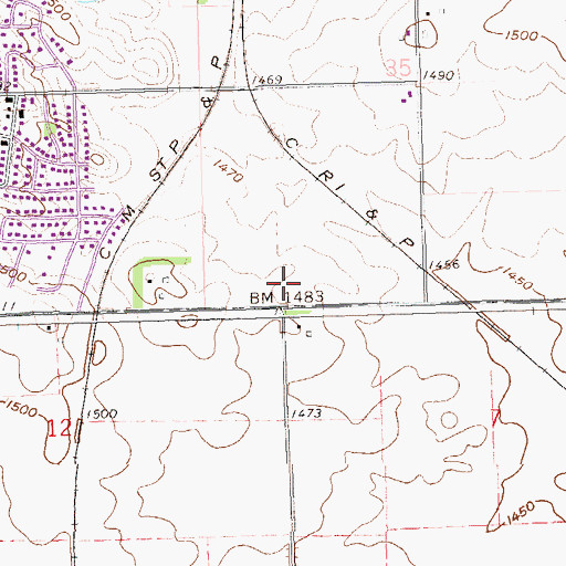 Topographic Map of Good Shepherd Elementary School, SD