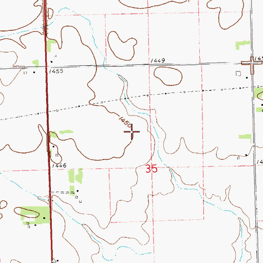 Topographic Map of Freedom Elementary School, SD