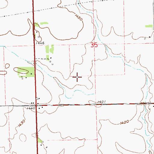 Topographic Map of Harrisburg High School, SD