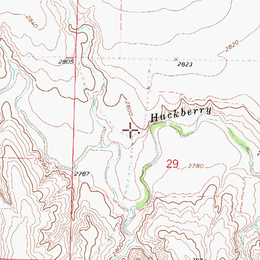 Topographic Map of Abell Ranch, KS