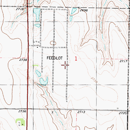 Topographic Map of Decatur County Feed Yard, KS