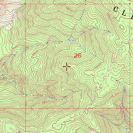 Topographic Map of Pauma and Yuima Reservation, CA