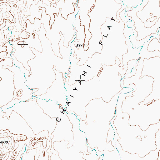 Topographic Map of Chaiyahi Flat, AZ