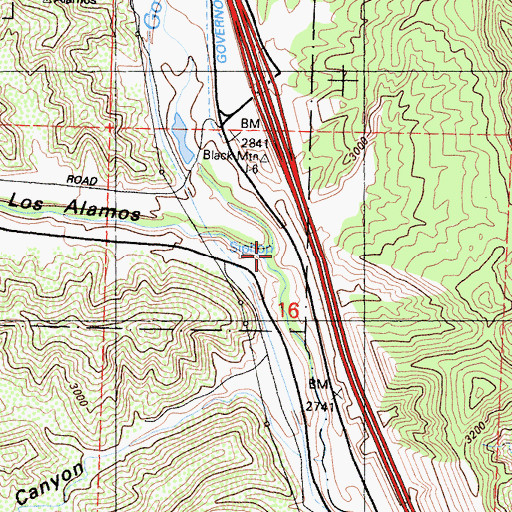 Topographic Map of Peace Valley, CA