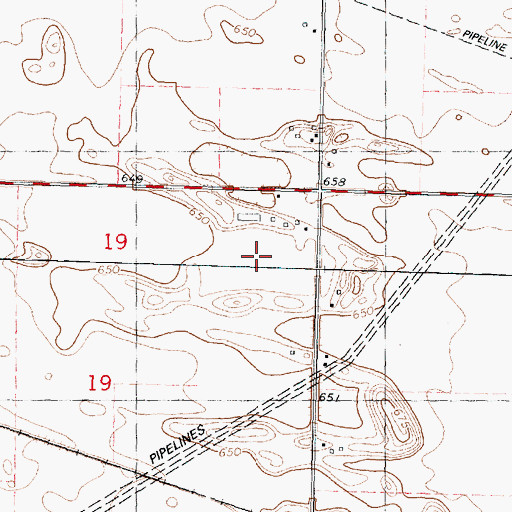 Topographic Map of Shrock Feedlot, IL