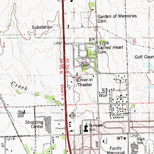 Topographic Map of Missouri Valley Christian Academy, SD