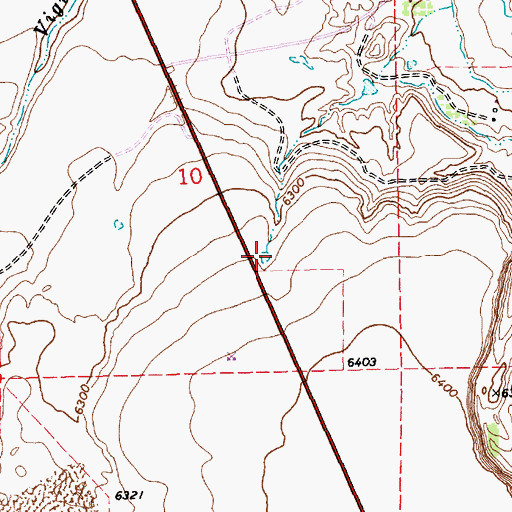 Topographic Map of Carnero Creek, AZ