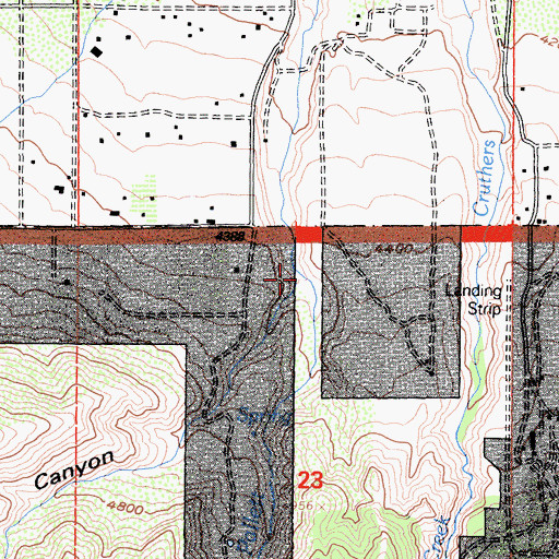 Topographic Map of Pechner Canyon, CA