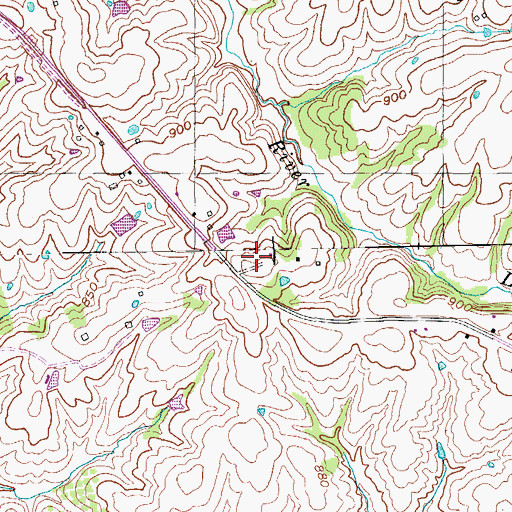 Topographic Map of Watkins Cemetery, KY