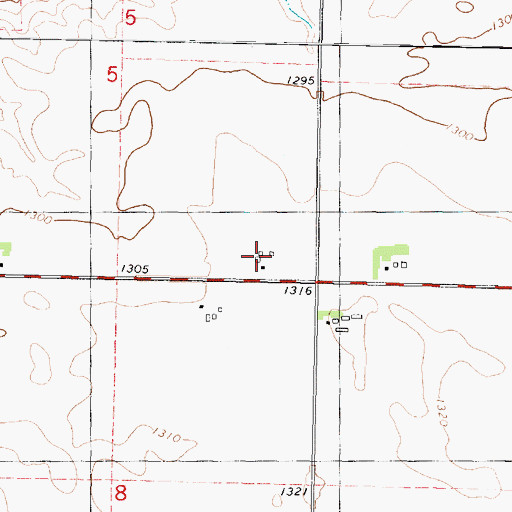Topographic Map of Plaineview Farm, IA