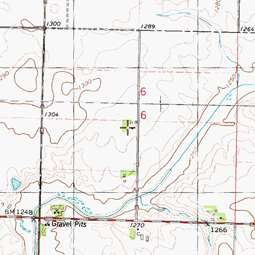 Topographic Map of Naig Farm, IA