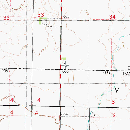 Topographic Map of M and R Farms, IA