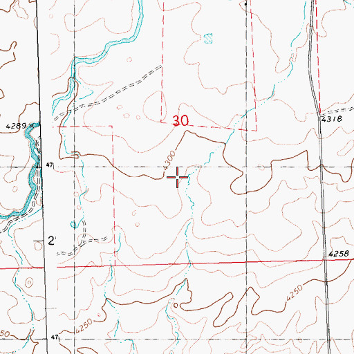 Topographic Map of Lateral 209, ID