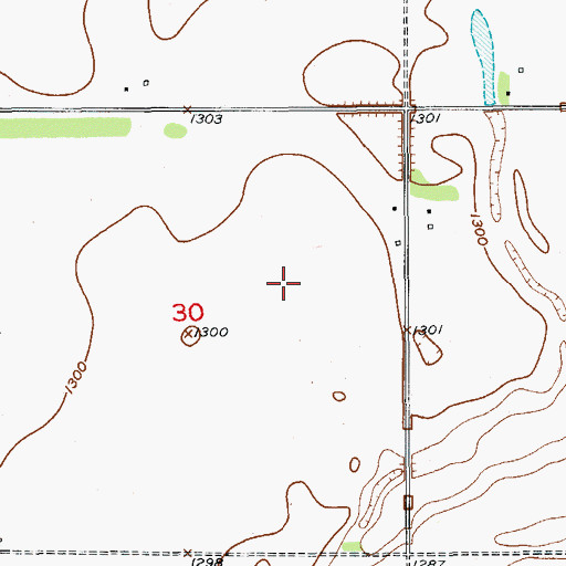 Topographic Map of Hutterville Colony Elementary School, SD
