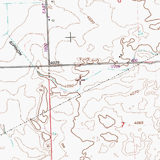 Topographic Map of Lateral 21A, ID
