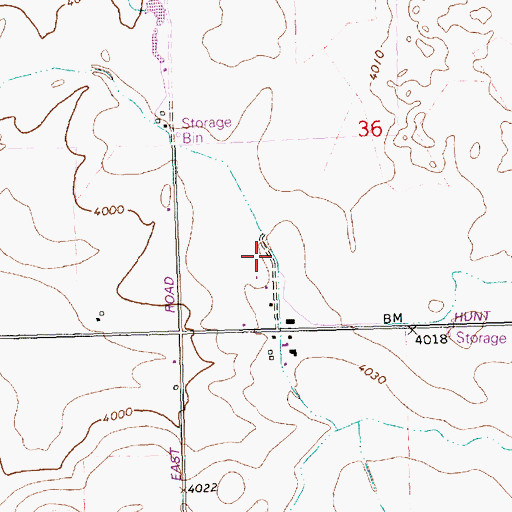 Topographic Map of Lateral 21C, ID