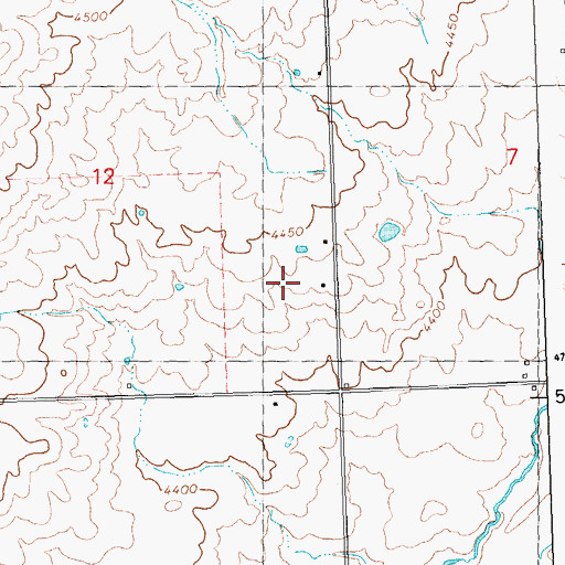 Topographic Map of Lateral 251, ID
