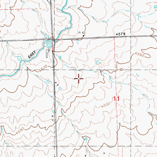 Topographic Map of Lateral 290, ID