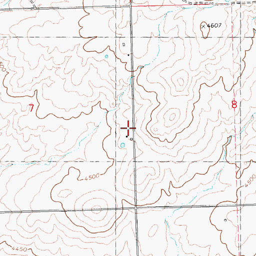 Topographic Map of Lateral 296A, ID