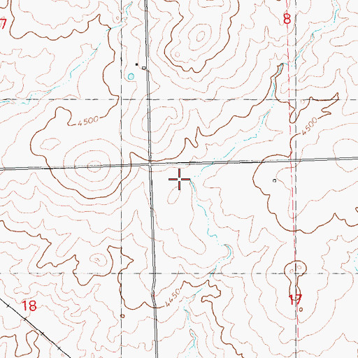 Topographic Map of Lateral 333, ID