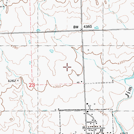 Topographic Map of Lateral 343A, ID