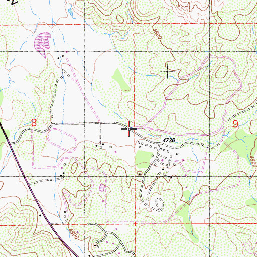 Topographic Map of Penrod Canyon, CA