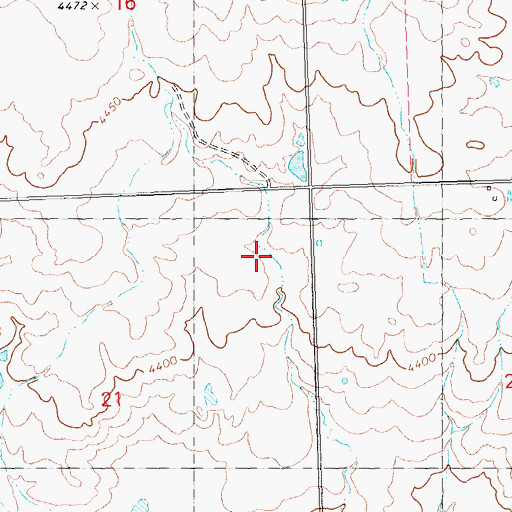 Topographic Map of Lateral 357, ID