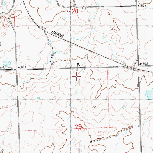 Topographic Map of Lateral 357A, ID