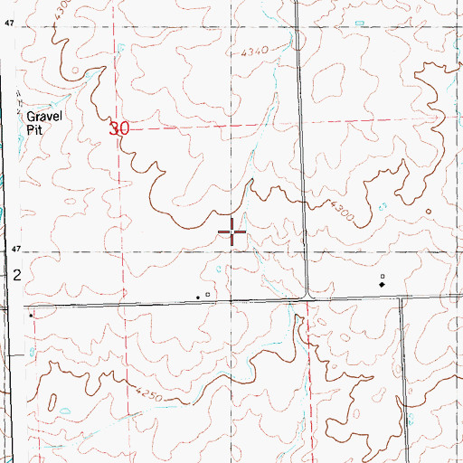Topographic Map of Lateral 357A1, ID