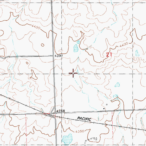 Topographic Map of Lateral 357B, ID