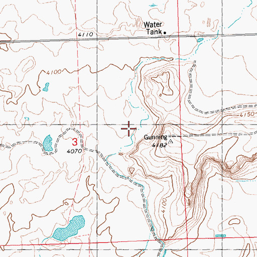 Topographic Map of Lateral 423, ID