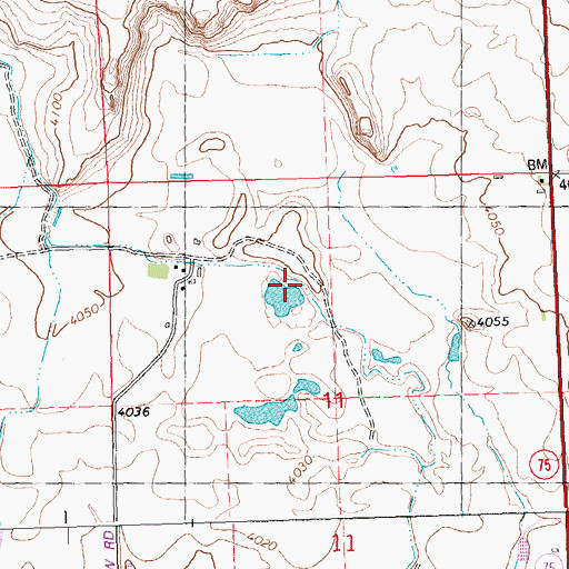 Topographic Map of Lateral 423A, ID