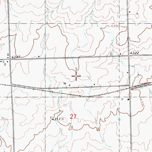 Topographic Map of Lateral 444, ID