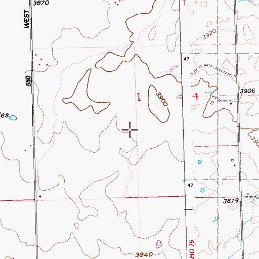 Topographic Map of Lateral 700A1, ID