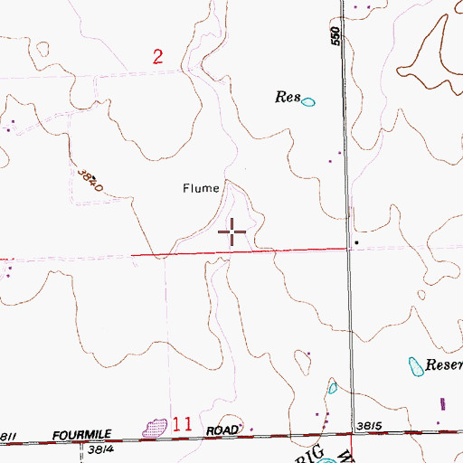Topographic Map of Lateral 700B, ID