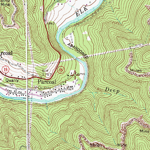 Topographic Map of Union Cemetery, WV