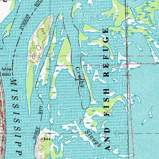 Topographic Map of Crosby Slough, WI