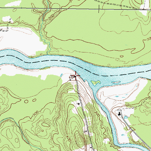 Topographic Map of Carver Cemetery, ME