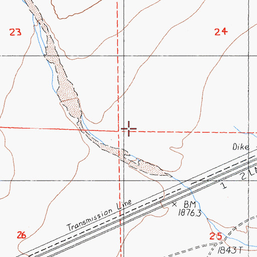 Topographic Map of Field Siding (historical), CA