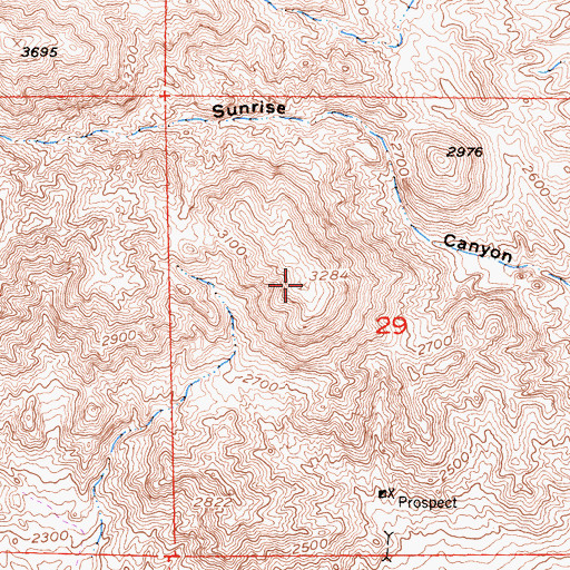 Topographic Map of Green Ash Hills, CA