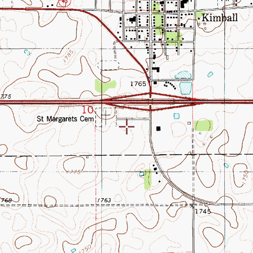 Topographic Map of South Dakota Tractor Museum, SD