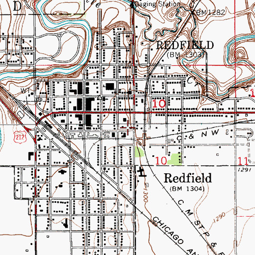 Topographic Map of Spink County Historical Society Museum, SD