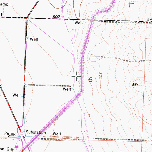 Topographic Map of Governor Edmund G Brown Coastal Branch California Aqueduct, CA