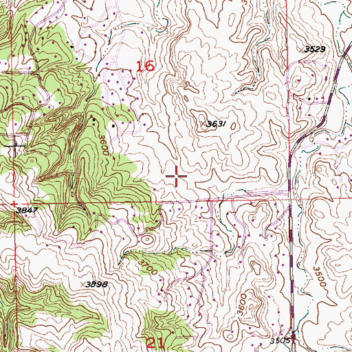 Topographic Map of Corral Drive Elementary School, SD