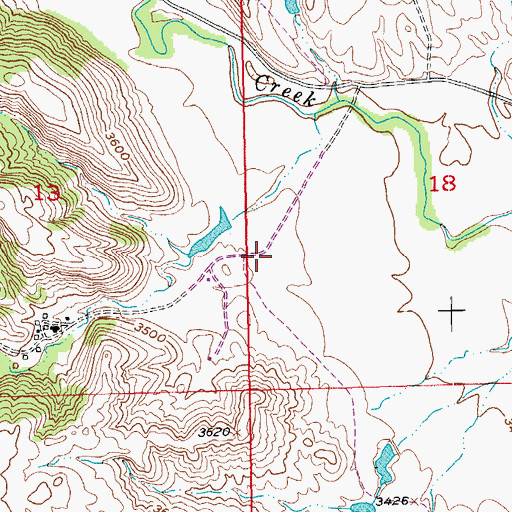 Topographic Map of Rapid City Christian Middle School, SD