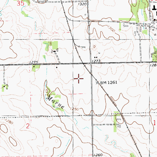 Topographic Map of Sacred Heart Elementary School, SD