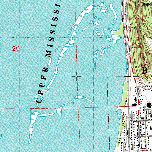 Topographic Map of Greenwing Island, WI