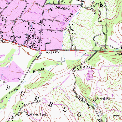 Topographic Map of Picay Creek, CA