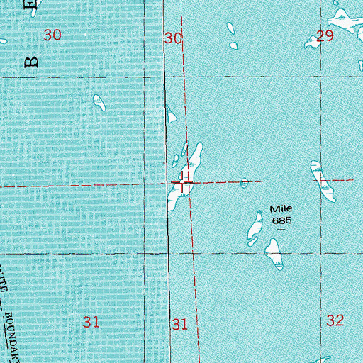 Topographic Map of Grassy Island, WI